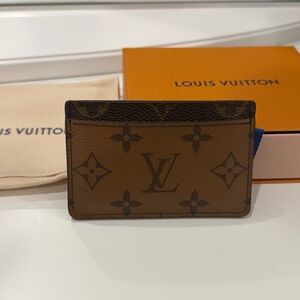 Louis Vuitton Monogram Canvas Cardholder in Brown and Dark Brown